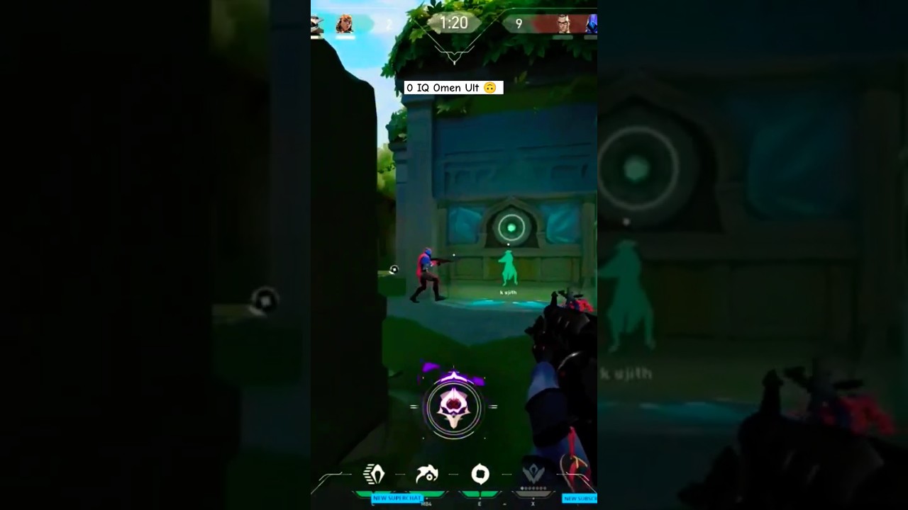 0 IQ Omen ULT Moment 🫡 #valorant #valorantindia #trending #viral #omen #shorts
