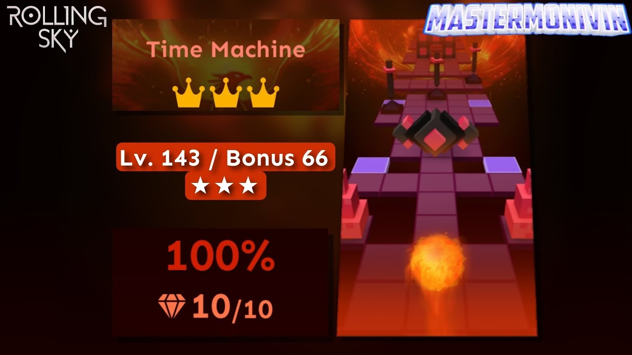 「Rolling Sky」Time Machine | Bonus 66 ★★★ | MasterMonivin