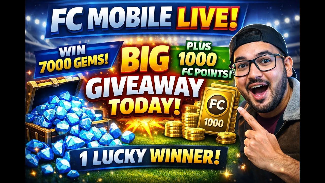 UTOTY Event LIVE in FC Mobile 😍 | BIG Giveaway 🎁 Win 7000 Gems & 1000 FC Points | Road to 3K SUBS