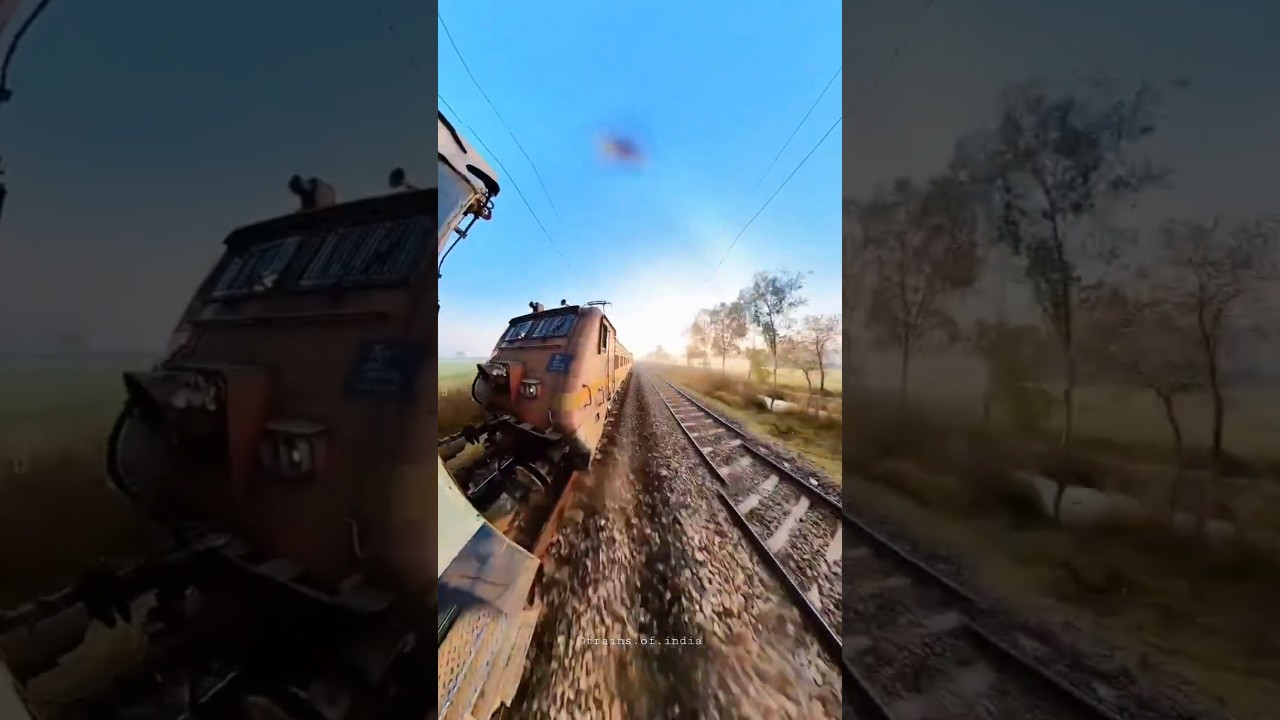 WAP 4 - Full Speed 110 Km 🔥 Depart Station narmal speed 🤡#indianrailway #trainstatus #wap4