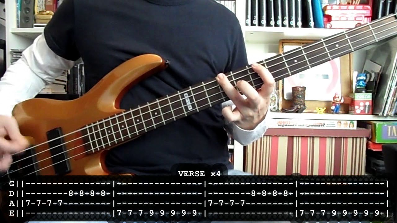 PARALISIS PERMANENTE - Quiero ser santa (bass cover w/ Tabs) [faltan adornos]