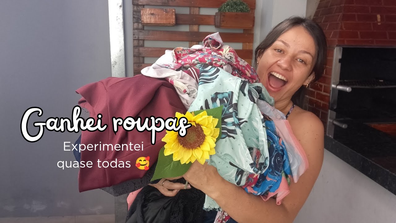 Ganhei roupas e experimentei quase todas 🥰 ameiiii