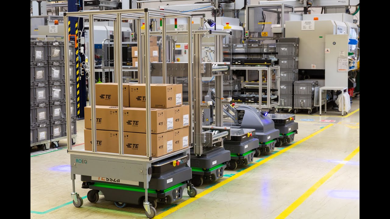 Six MiR200s Improve Intralogistics at TE Connectivity’s Hungarian Plant