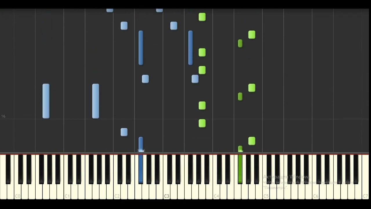 Yann Tiersen - Bethesda (Synthesia Tutorial)