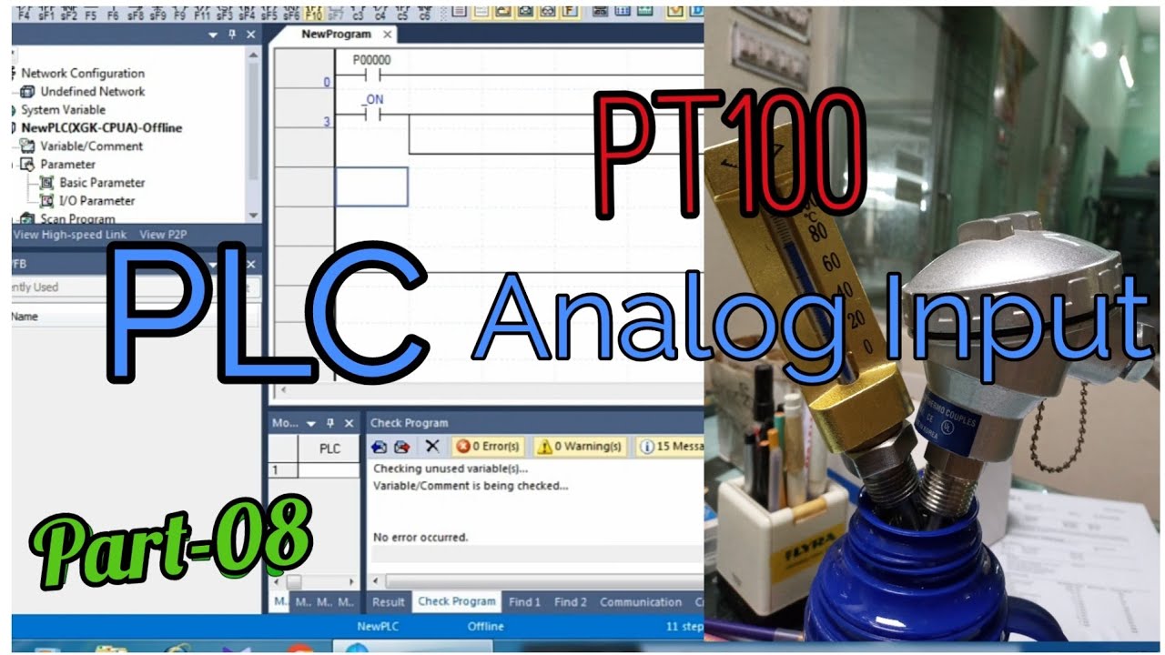 PLC Analog Input Module Explained || PT 100 Working Principles. @eclickbd2079