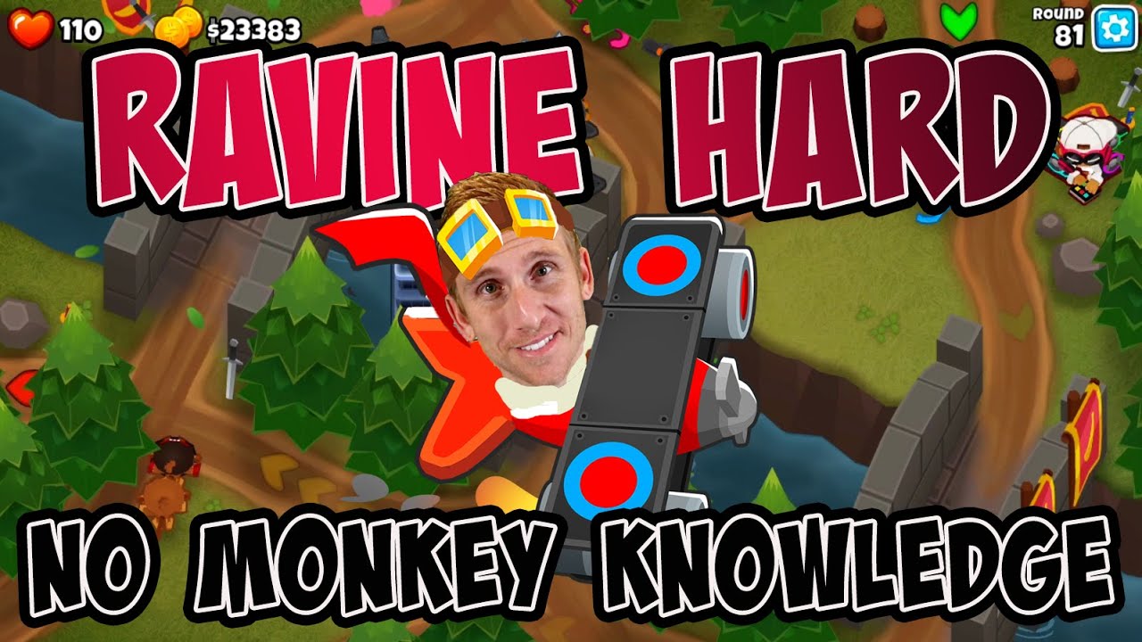 Ravine Hard No Monkey Knowledge - Bloons TD 6