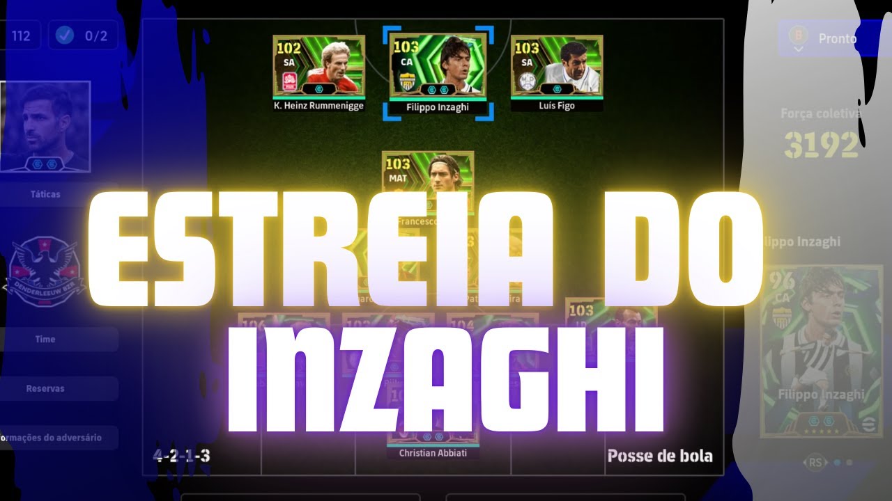 Será que o Inzagui conseguirá vaga no elenco?? - Efootball 2026