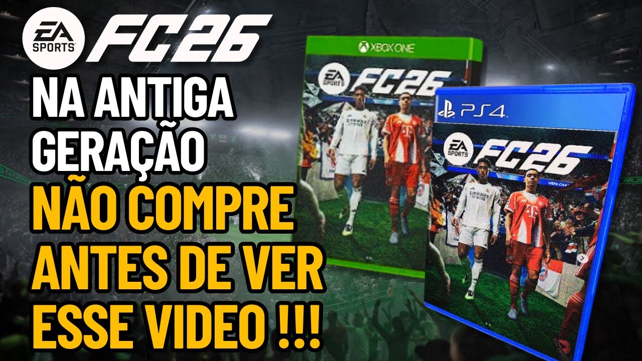✅EA FC 26 NA ANTIGA GERAÇÃO PS4 e XBOX ONE: ESTÁ BOM? VALE A PENA?