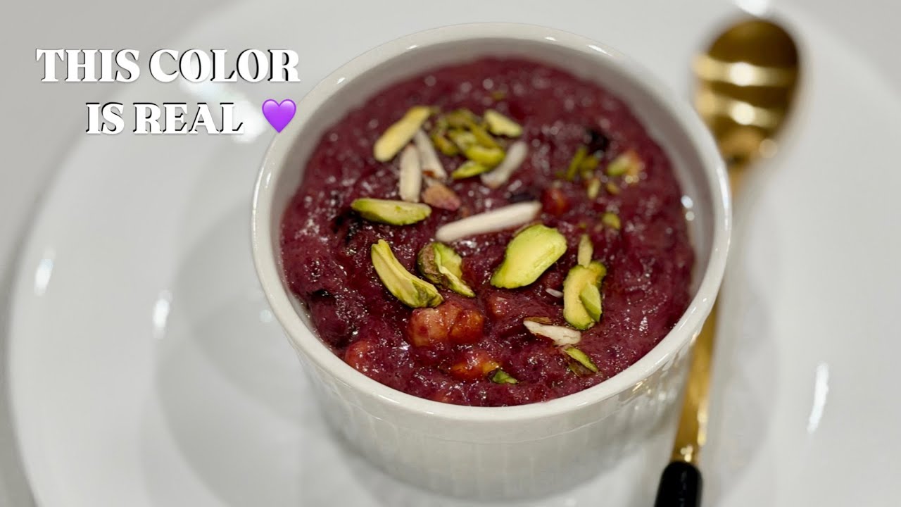 Naturally Purple Sweet Potato Dessert 💜 | Creamy Indian Kheer (No Food Color)