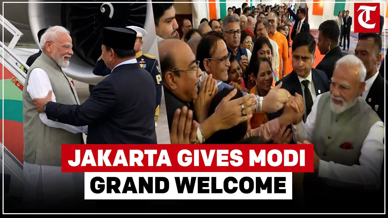 PM Modi Arrives in Indonesia, Receives Warm Welcome in Jakarta