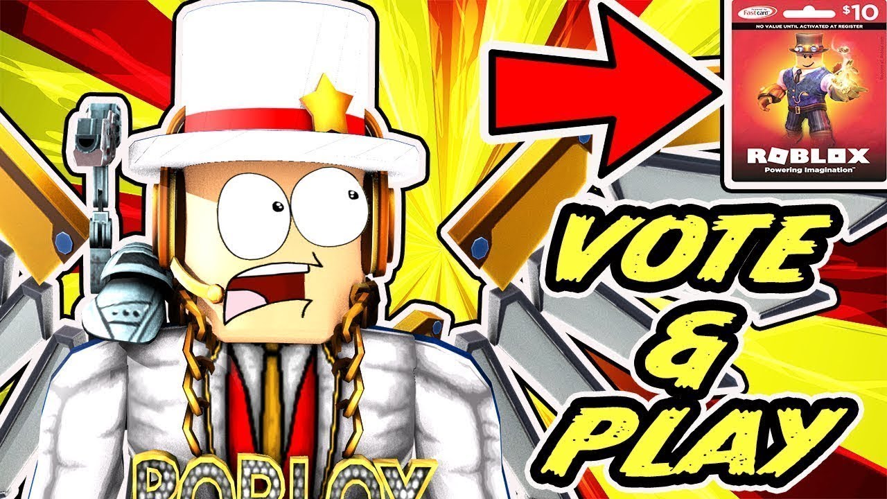 ROBLOX VOTING STREAM | Various Games and Servers, Playing the Games YOU Vote On + Robux Code