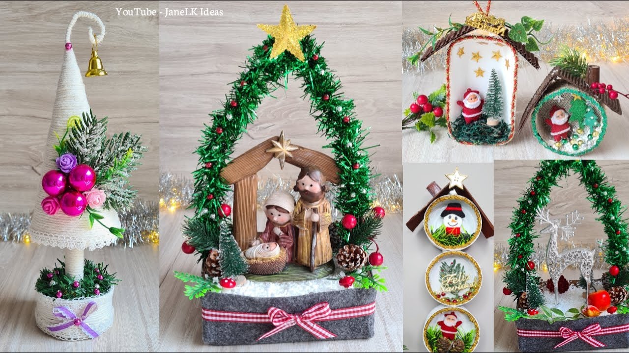 Arreglos Navideños 2020/  Manualidades Navideñas Económicas - Ideias de Decoração Para o Nata  .