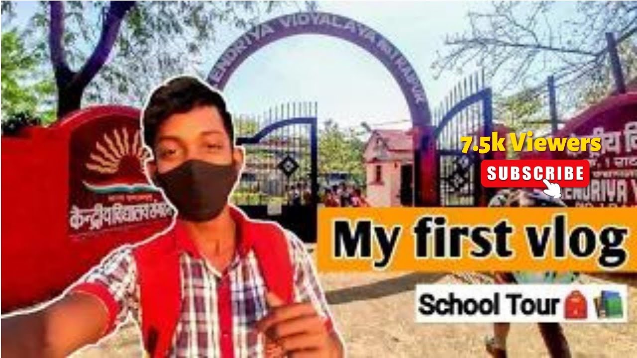 My First Vlog At School 🎒 | Kendriya  Vidhyalaya No.1 Raipur | #truekaushik #schoolvlog #raipur