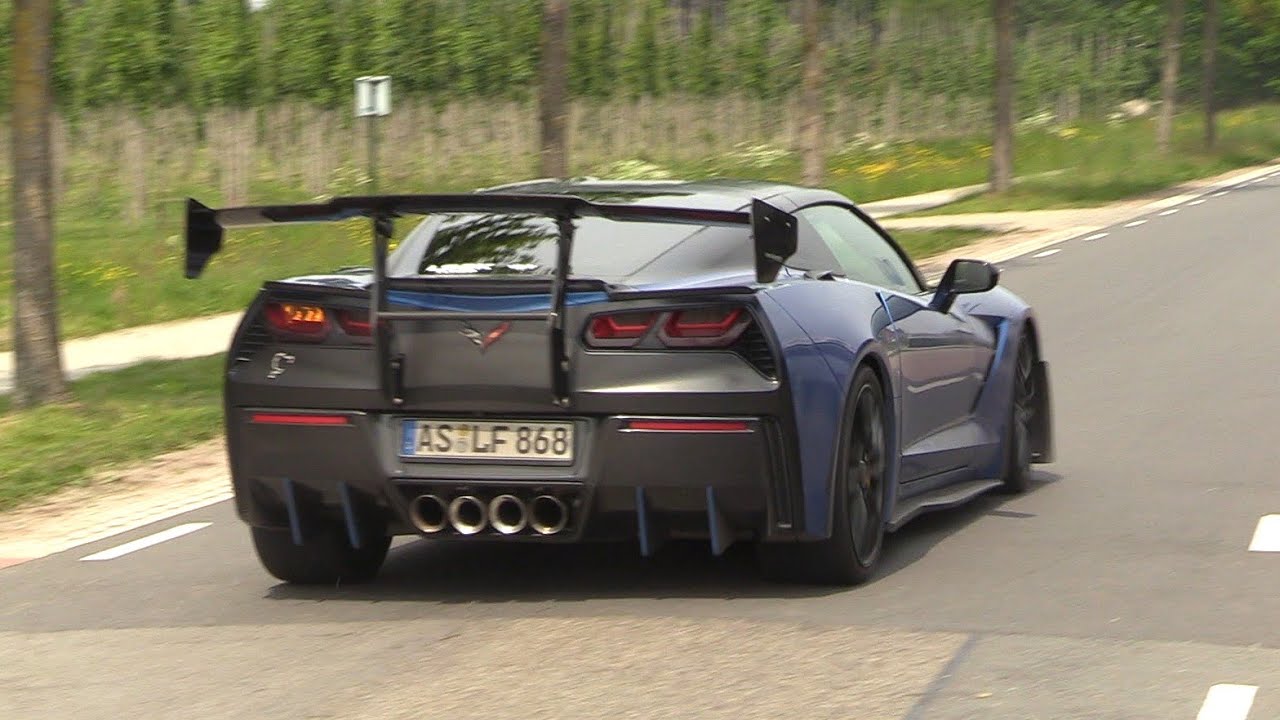 625HP Corvette C7 Z51 w/ ProCharger P-1X Supercharger - BRUTAL Sounds & BURNOUT!