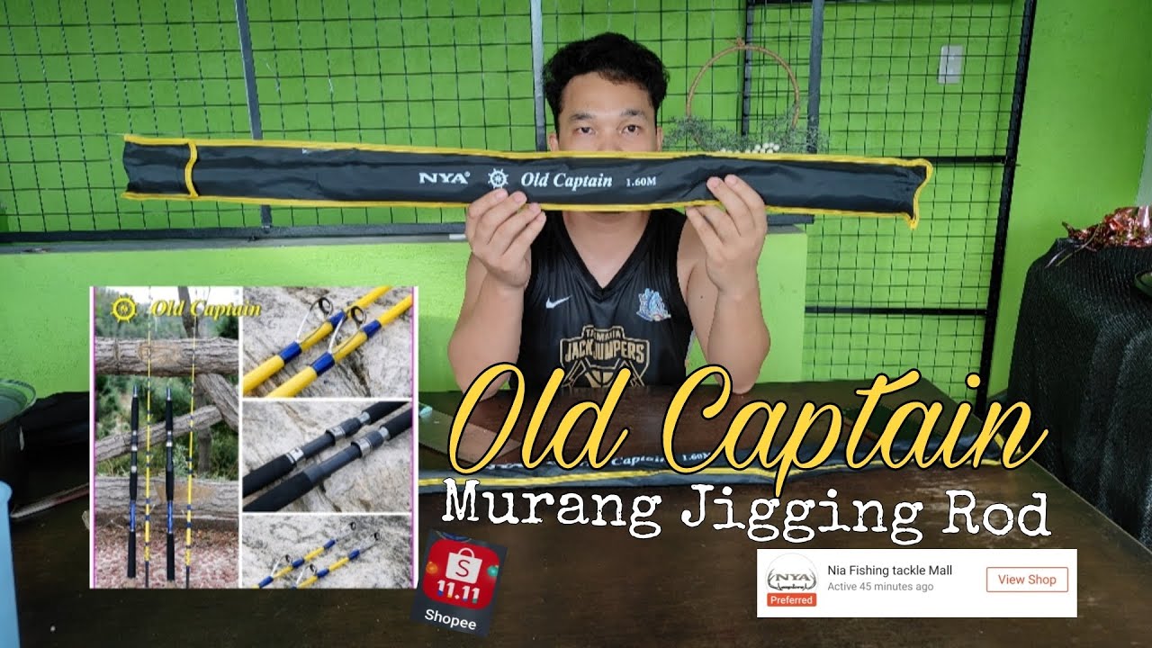 Murang Jigging Rod Sa Shopee- Old Captain - 1st #UnboxingVideo #fishingvideo