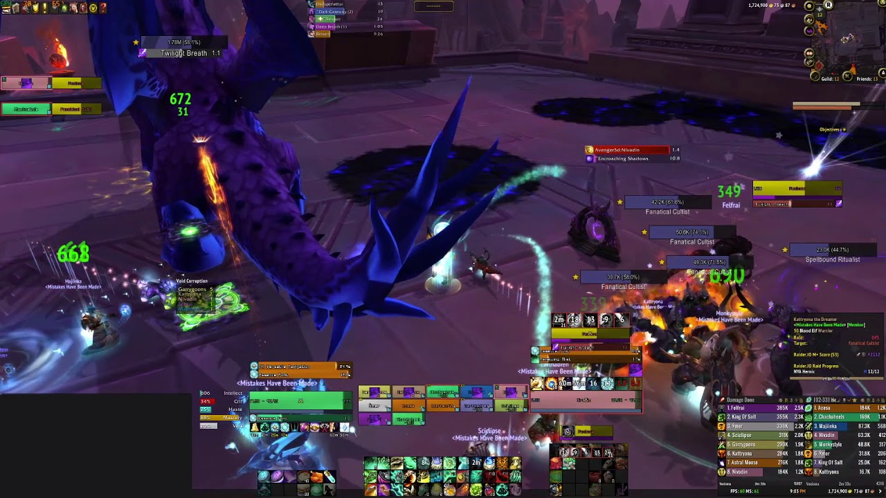 WoW Ny'alotha the Waking City Normal Vexiona Mistweaver POV