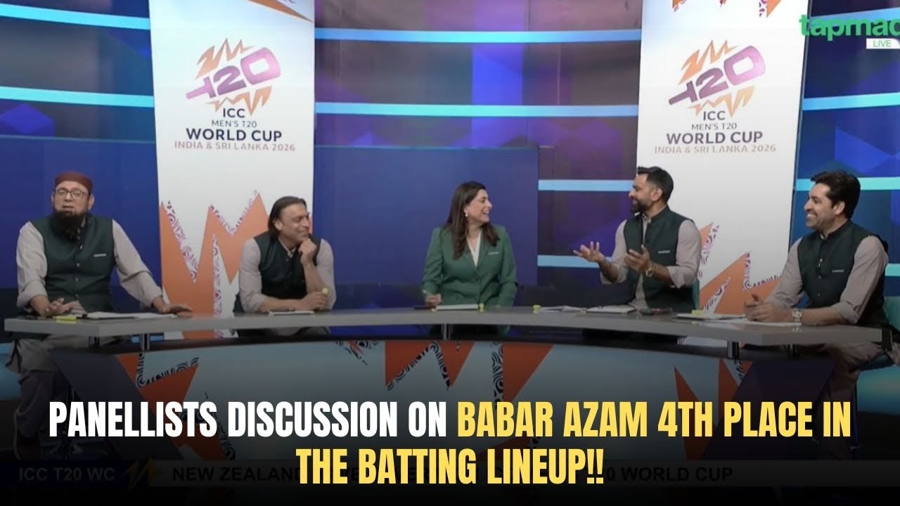 Panellists discussion on Babar Azam 4th Place in the batting lineup!!