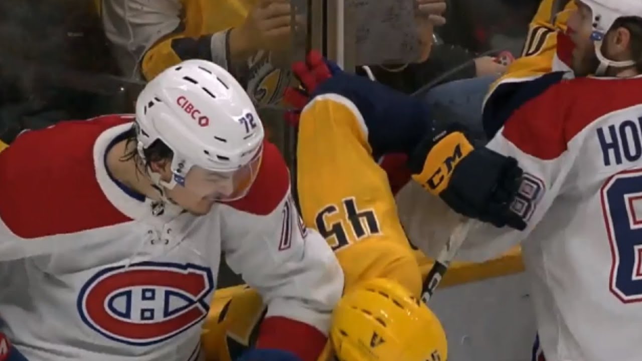 Scrum Ensues After Alex Carrier Makes Contact With Sam Montembeault