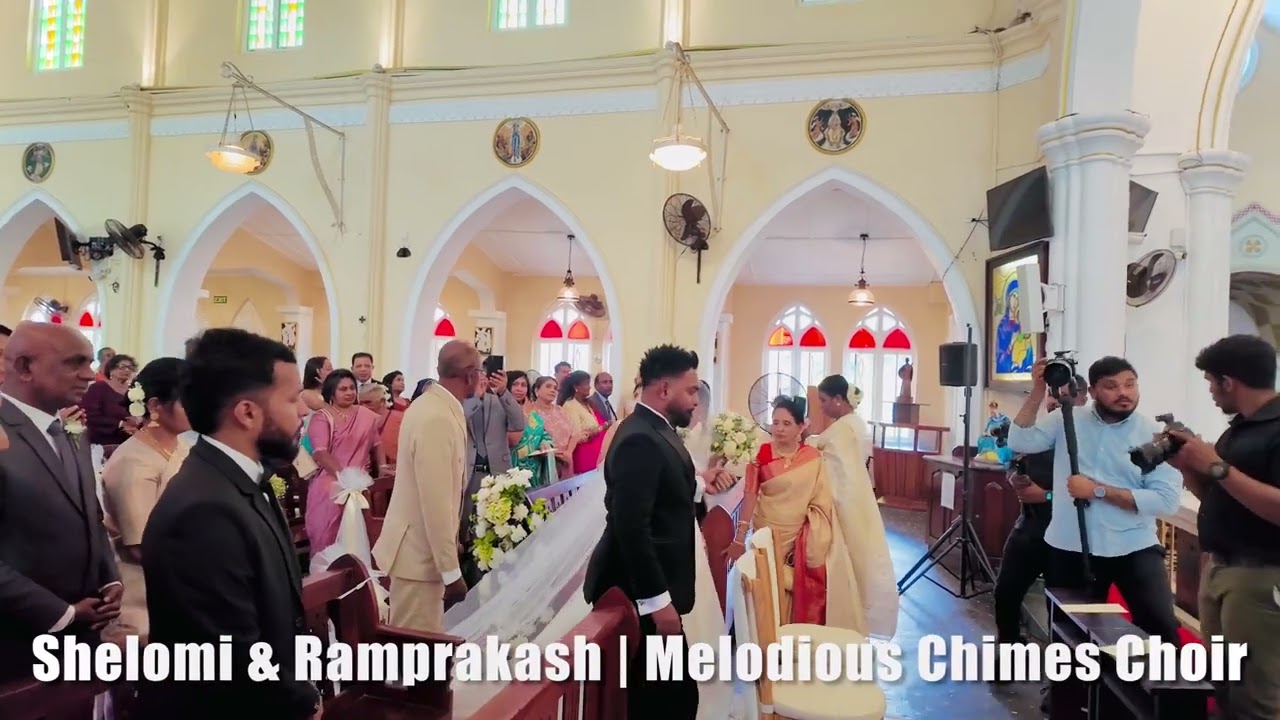 Shelomi & Ramprakash &ndash; Holy Matrimony.  #MelodiousChimesChoir #WeddingJoy #youtubeshorts #youtube 