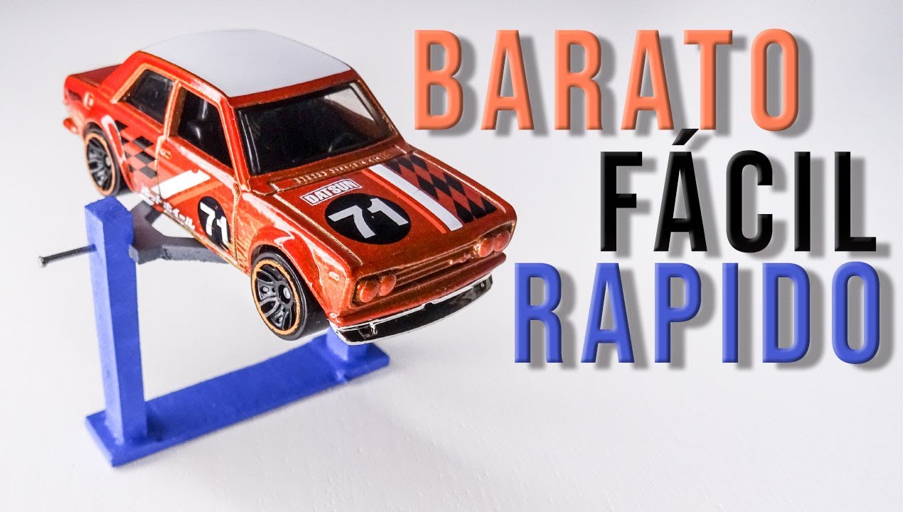 Como hacer un elevador para Hot wheels 1/64: Fácil, Rápido y Económico