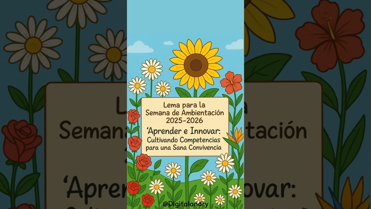 Lema Semana de Ambientaci&oacute;n 2025-2026