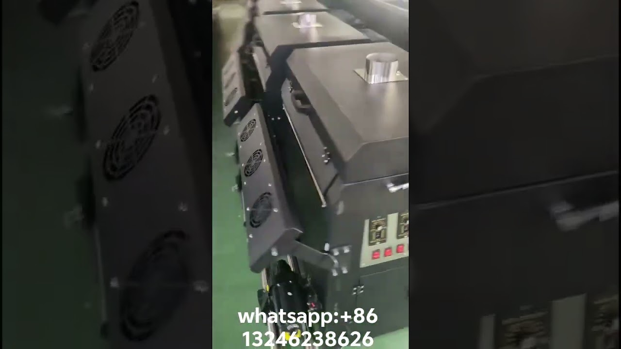 A batch of DTF printer powder shaker machines are waiting for testing before shipment.