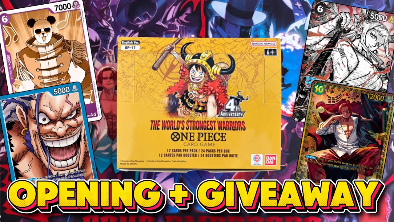 I PULLED MY OP17 CHASE CARD | ONE PIECE CARD GAME UNBOXING AND GIVEAWAY