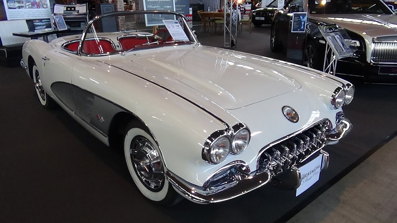 1960 Chevrolet Corvette C1 Convertible V8 Exterior and Interior - Retro Classics Stuttgart 2018