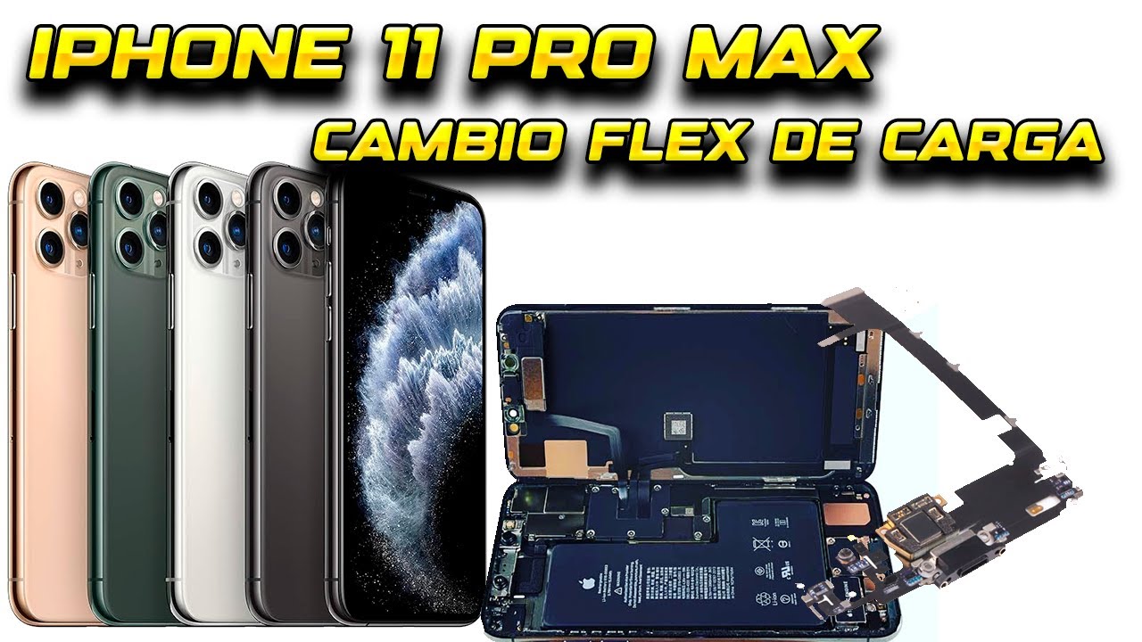 iPhone 11 pro Max cambio de flex de carga. Aprende a reparar tu iPhone. Facil y sencillo