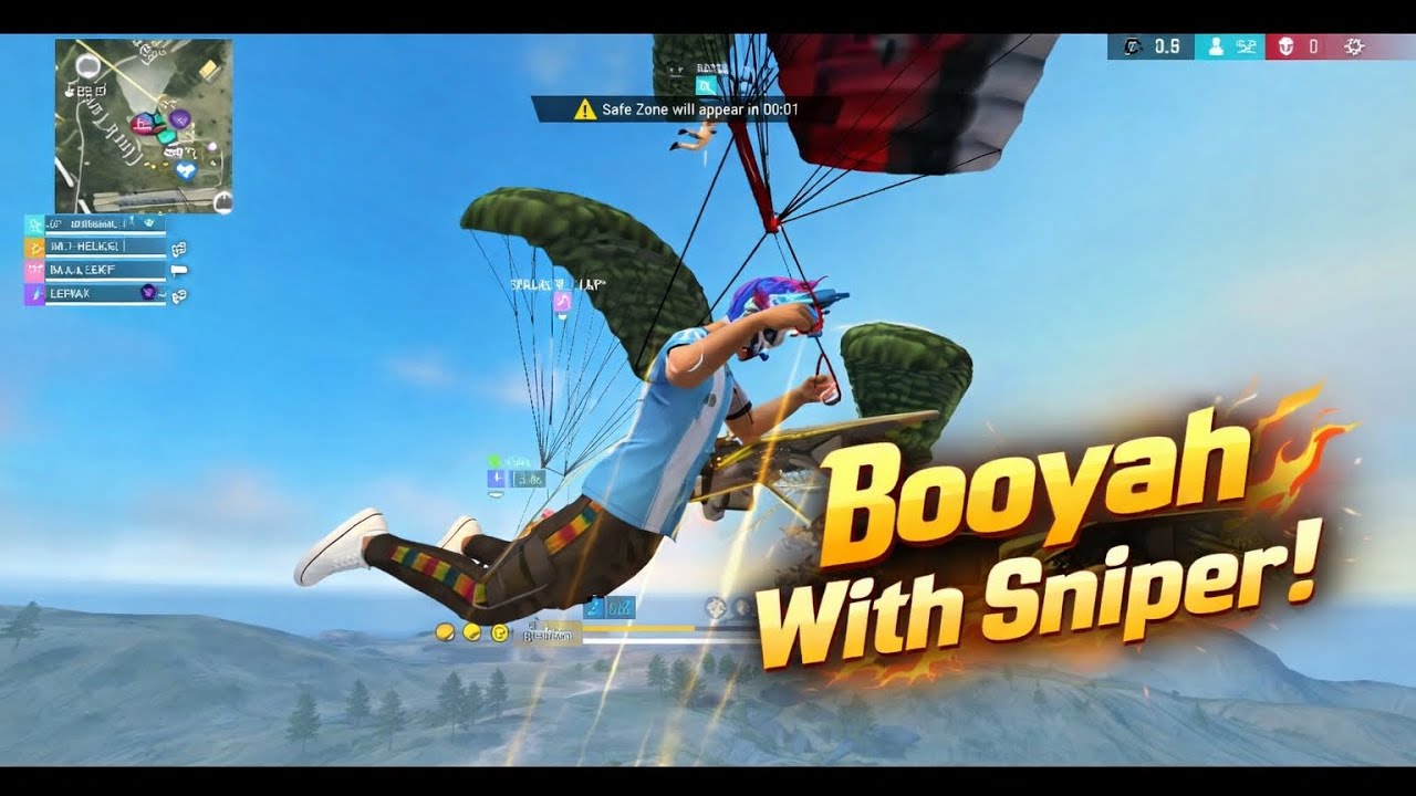 Booyah with sniper in br rank🥶😂 #freefire #gyangaming #totalgaming #imposiblejay #viral 