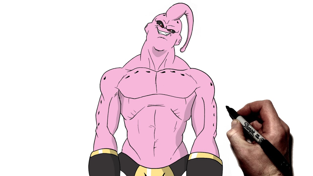 How To Draw Super Buu | Step By Step | Dragon Ball