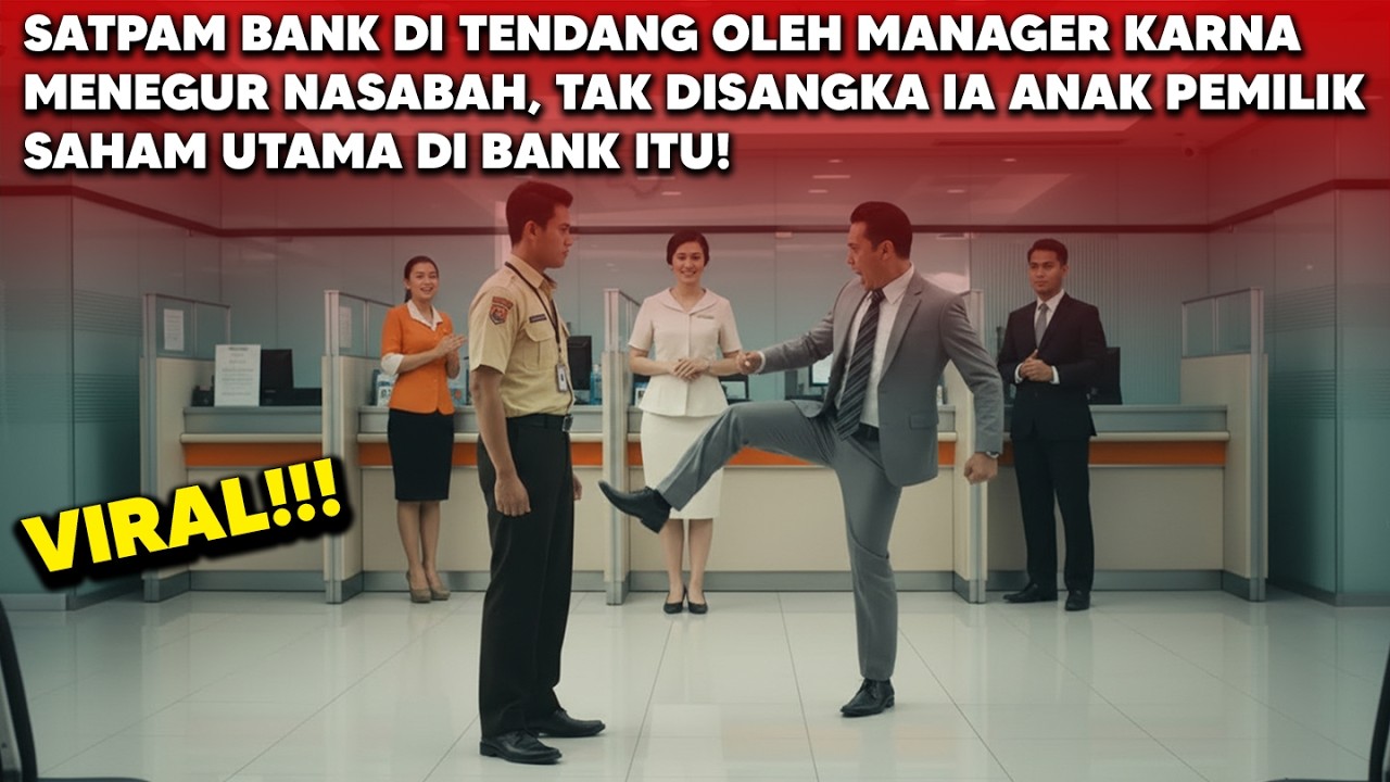 Dikira Satpam Biasa, Ternyata Anak Pemilik Saham Bank, Manager Langsung Sujud Minta Ampun!