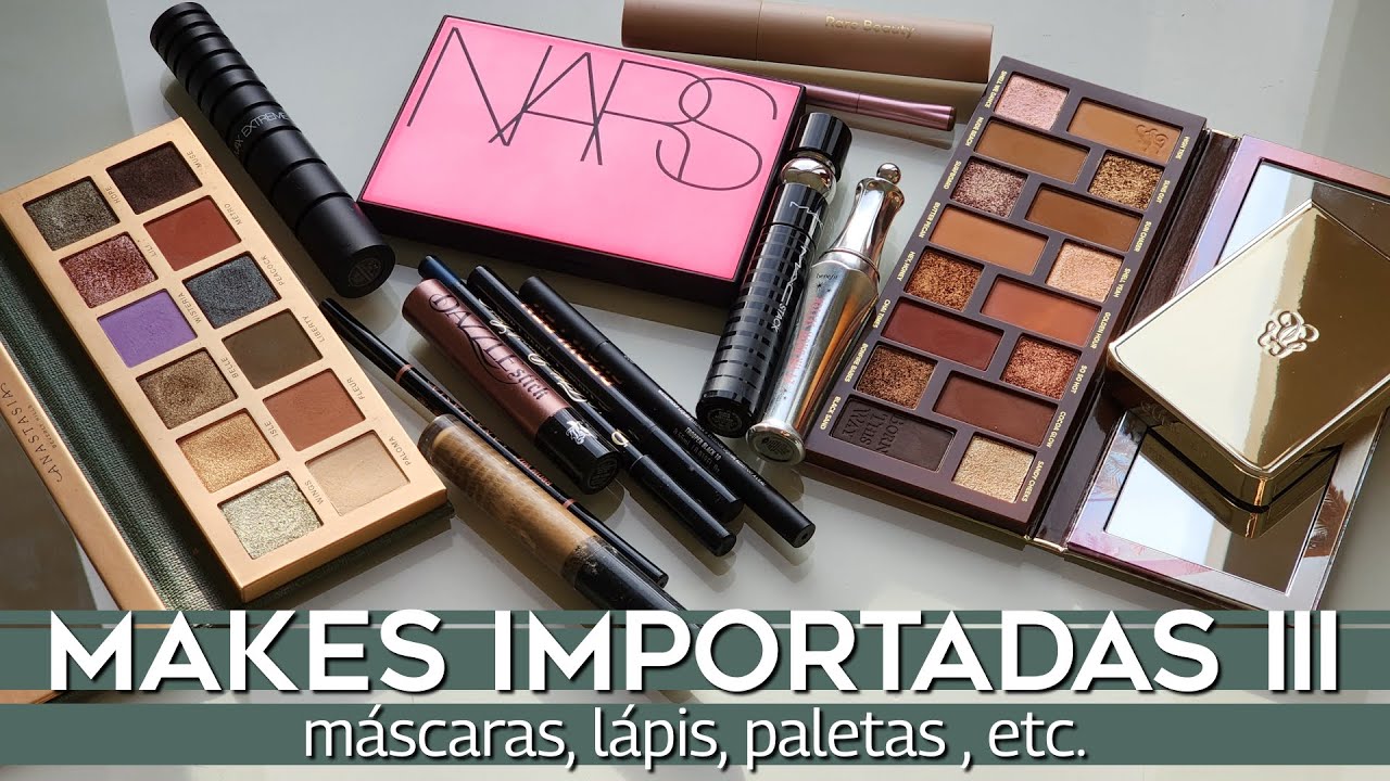 MAQUIAGENS IMPORTADAS FAVORITAS PART 3 | máscaras, paletas de sombras, lápis e delineadores