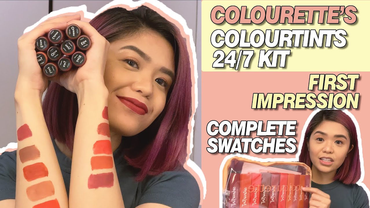 NEWEST SHADES AND PACKAGING OF COLOURTINTS | COMPLETE SWATCHES AND REVIEW | Nina Ysabelle