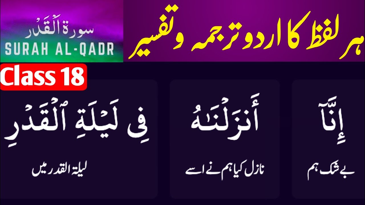 Surah Al-Qadr | Exclusive Translation with Easy Tafseer | Why It’s Better than 1,000 Months | Urdu |