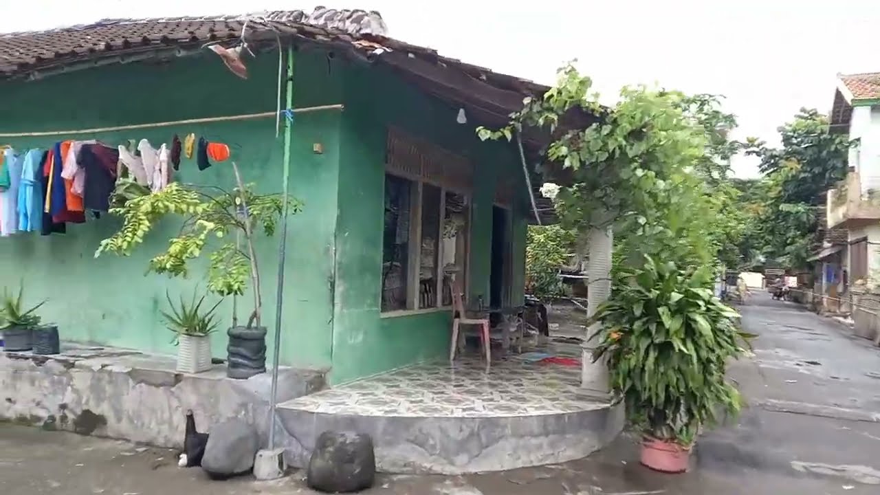 Houses in Indonesia|Cycling around Rural|Indonesia Life Village|Rural Life #62
