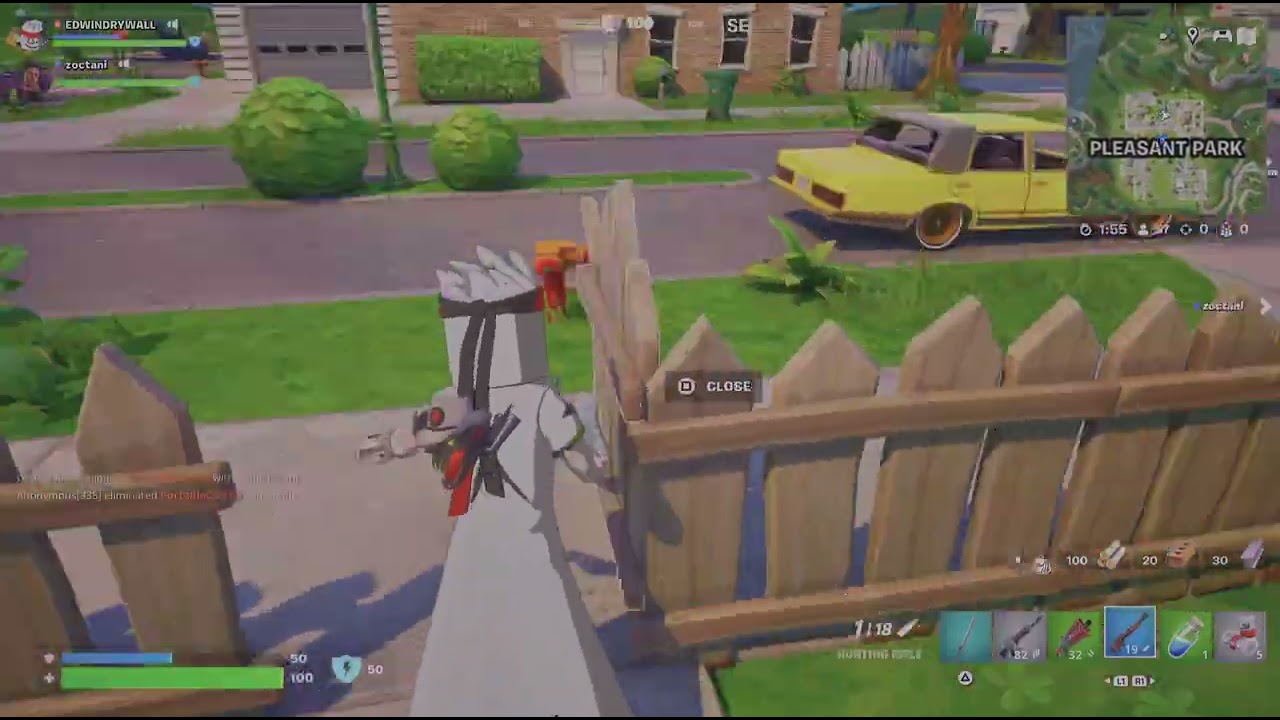 Chilling on Fortnite