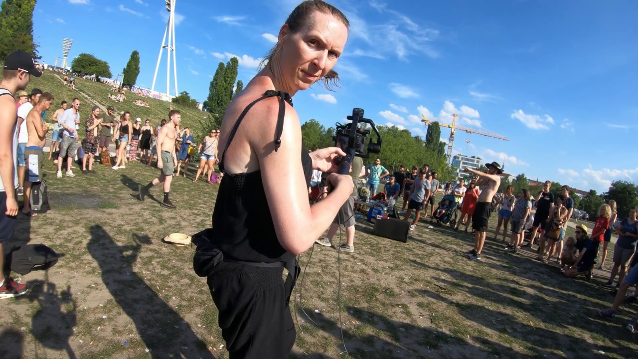 Street music in Mauer park Berlin (2018-07-29) - Beat Boxing (GoPro part 3) - filmed by Nora