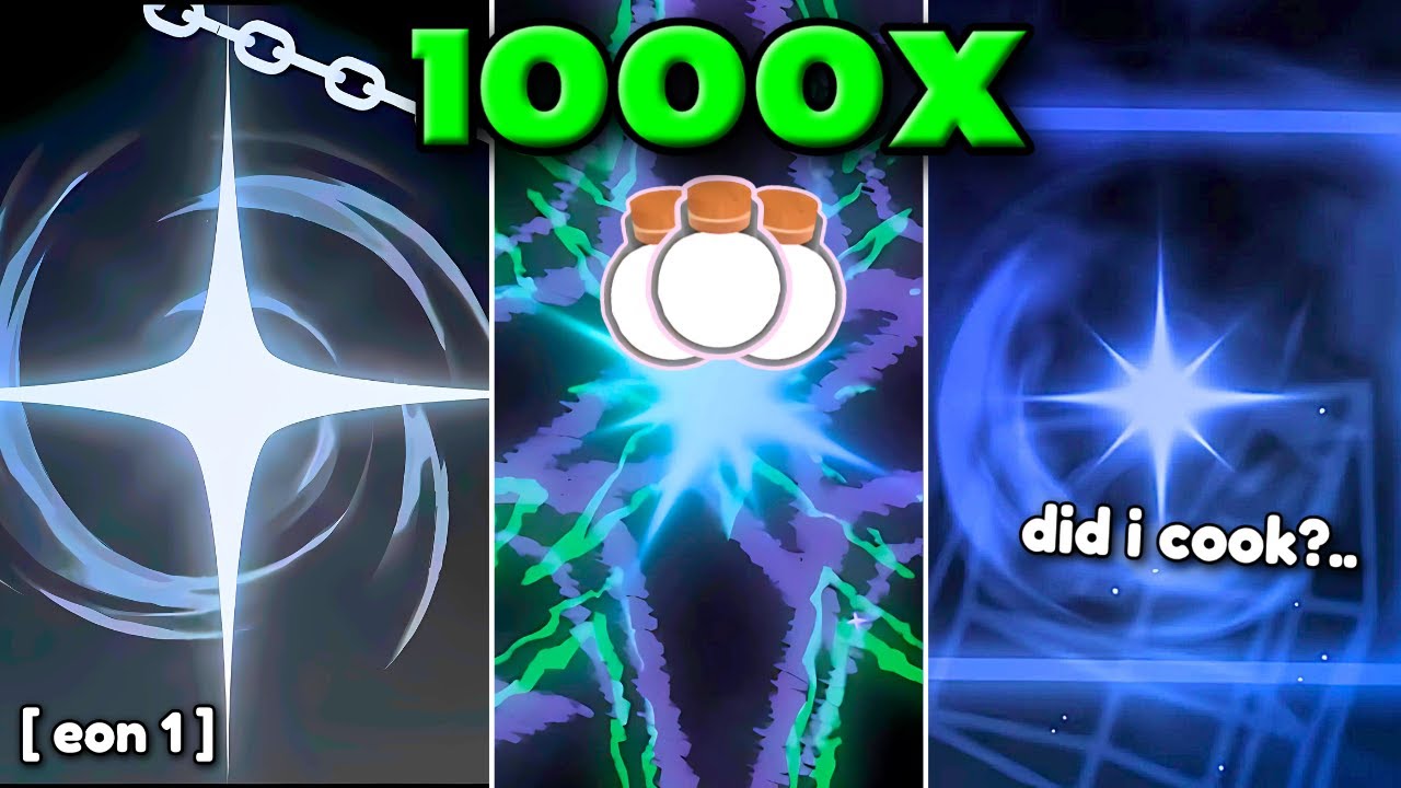 I USED 1000X HEAVENLY 2 POTIONS AND GOT ... GLOBALS! Sol's RNG [EON 1]