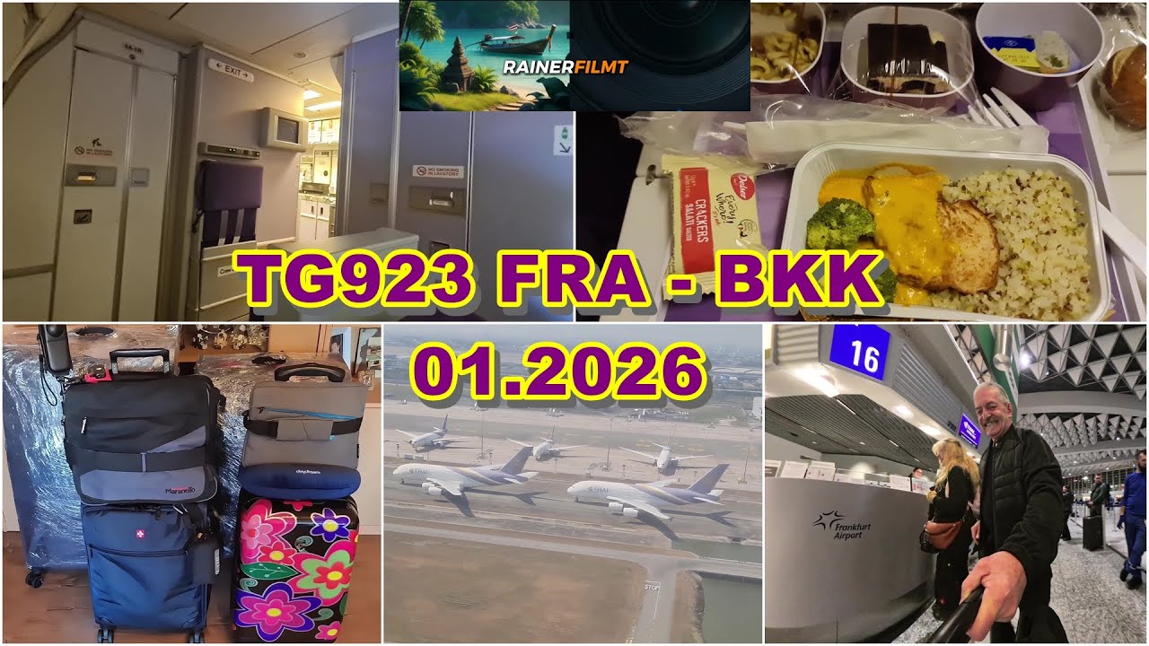 01.2026 von Frankfurt mit Thai Airways nach Bangkok 