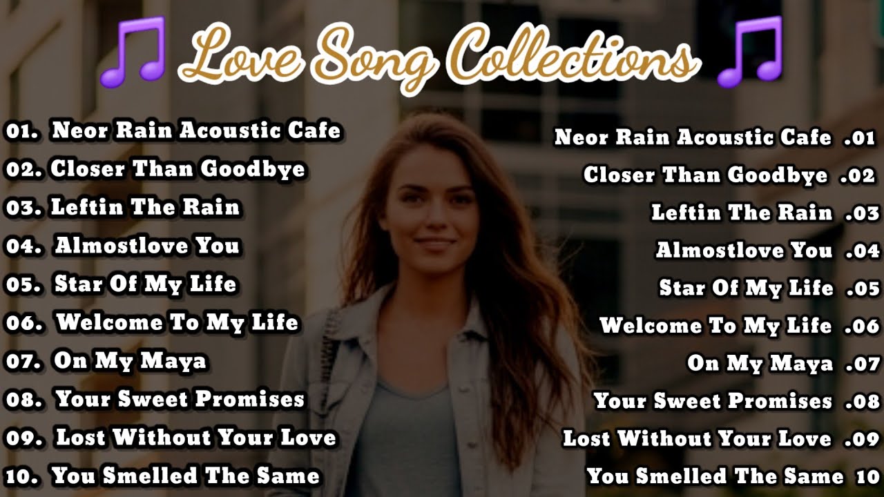 Beautful Love Songs 🎧 Romantic Love song Heartfelt Melodies Relaxing Moments Neor Rain Acoustic cafe
