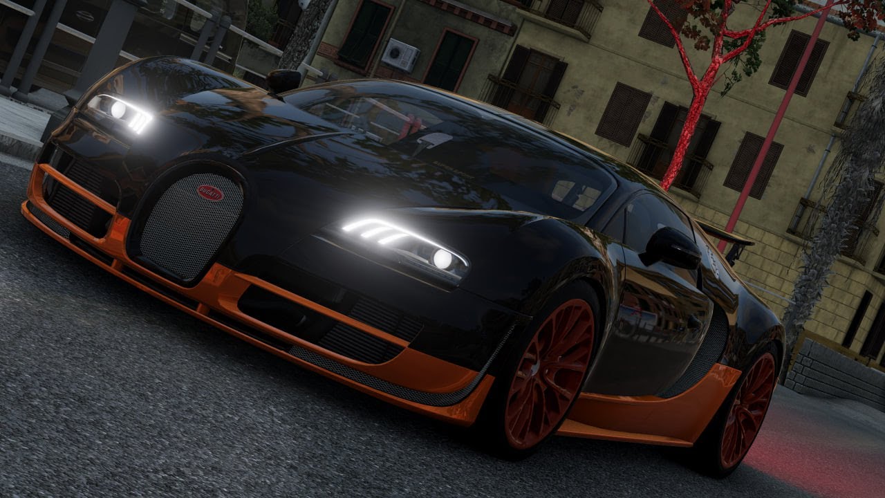 BeamNG drive Bugatti Veyron Super Sport italy