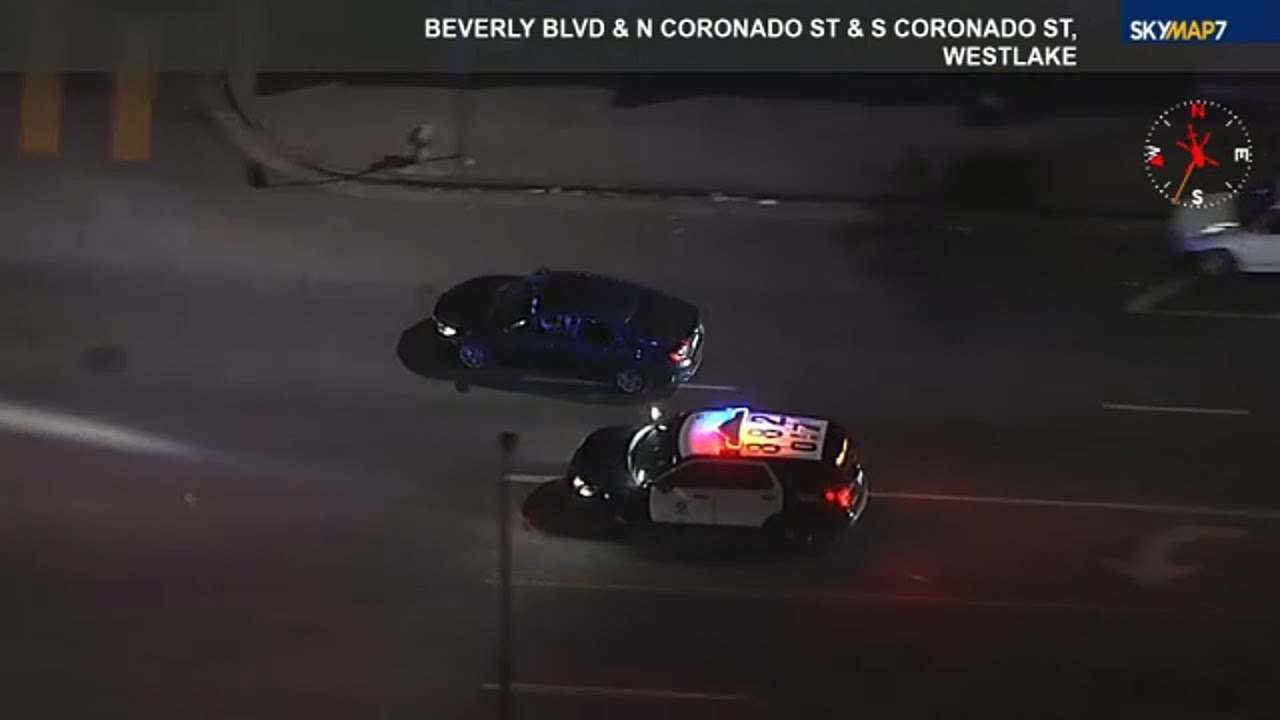 FULL CHASE: Wild LAPD chase ends with driver dancing before arrest