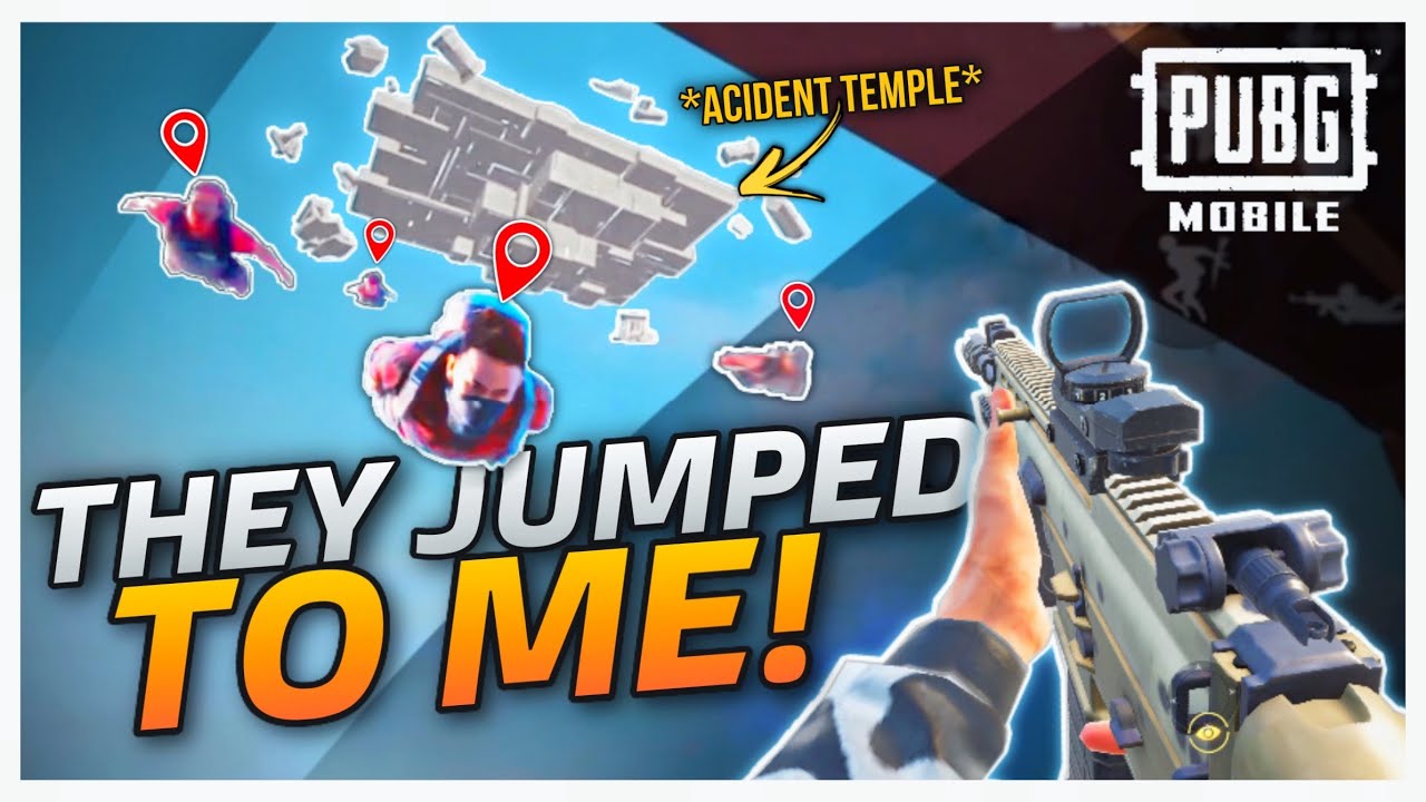 THEY JUMPED TO MY TEMPLE ON THE AIR! - PUBG MOBILE