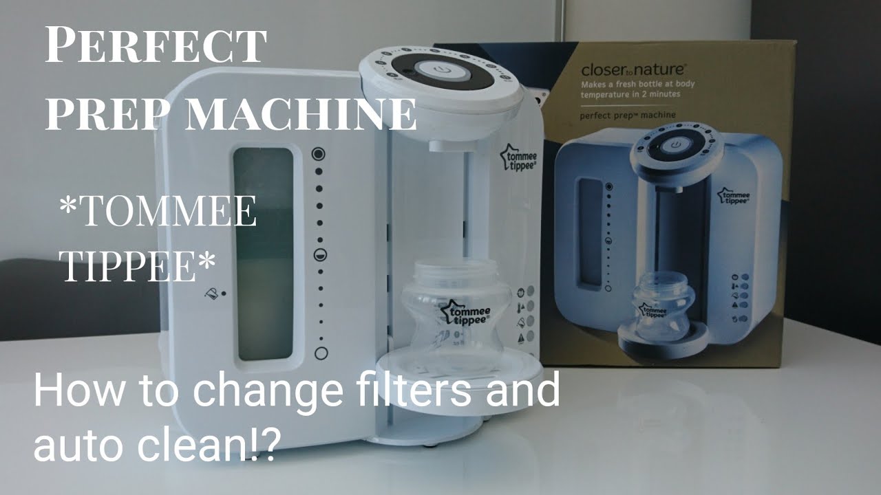 Tommee TIPPEE Perfect Prep Machine. How to filter changing and use Autoclean mode 🙄