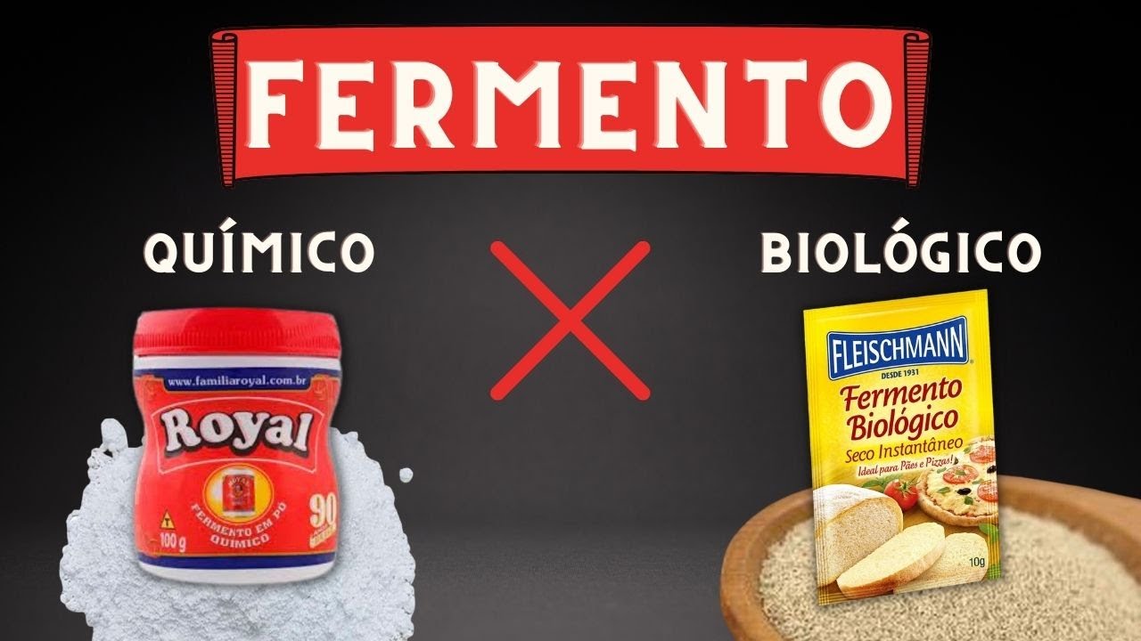 Qual a diferen&ccedil;a entre Fermento qu&iacute;mico (royal) e biol&oacute;gico (Natural)
