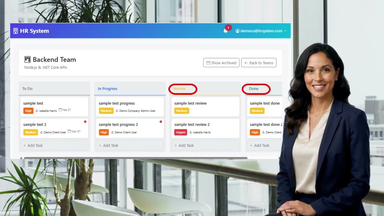 Task Boards in Zenon HR Software 