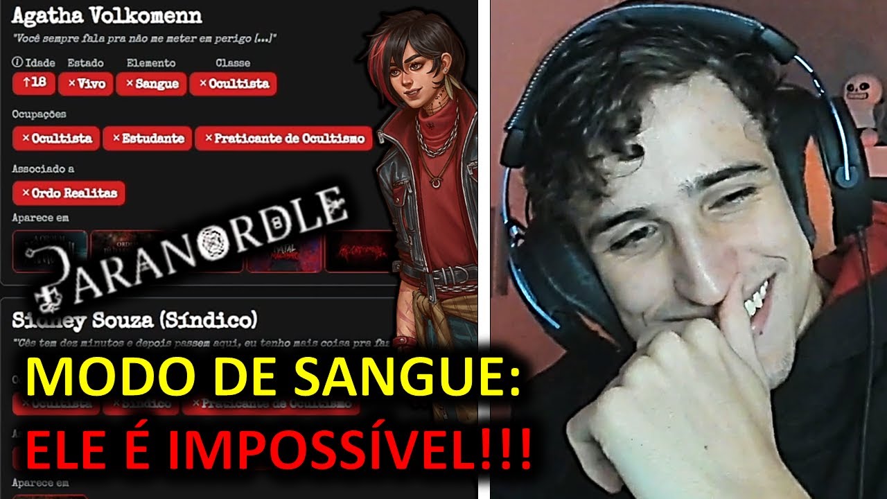 CALIGRAFO JOGA O MODO MAIS DIFÍCIL DO PARANORDLE!!!