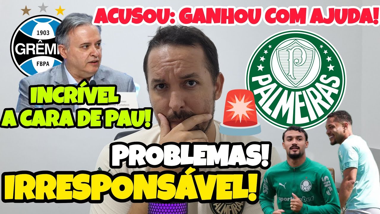 🚨😱URGENTE! VICE DO GR&Ecirc;MIO FAZ ACUSA&Ccedil;&Atilde;O PESADA! &Eacute; VERGONHOSO! EITA + PROBLEMAS! E 👏🏻WEVERTON TOP!