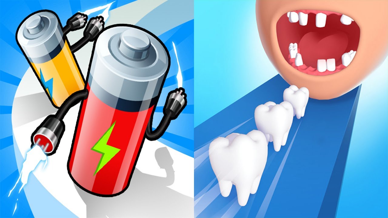 Battery Run VS Smile Rush - All Levels Android iOS Gameplay Ep 4